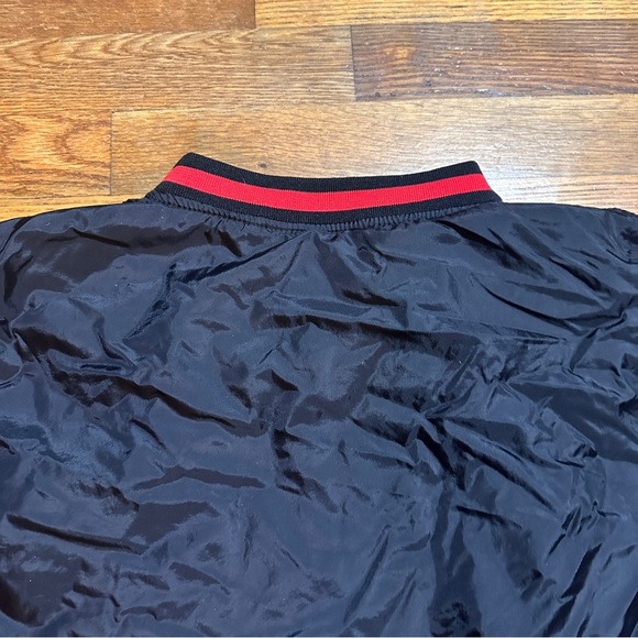 Vintage 90s/Y2K Rawlings Black Cheerleader Pullover Windbreaker Jacket Sporty - Picture 7 of 13